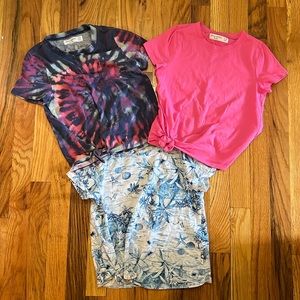 Girls abercrombie 7/8 shirt bundle.